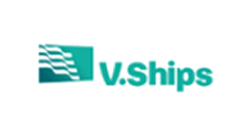Logo da V Ships, empresa parceira da Vision Marine Training
